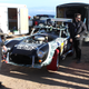 Wrenching on the Cobra during the Friday practice before the race.